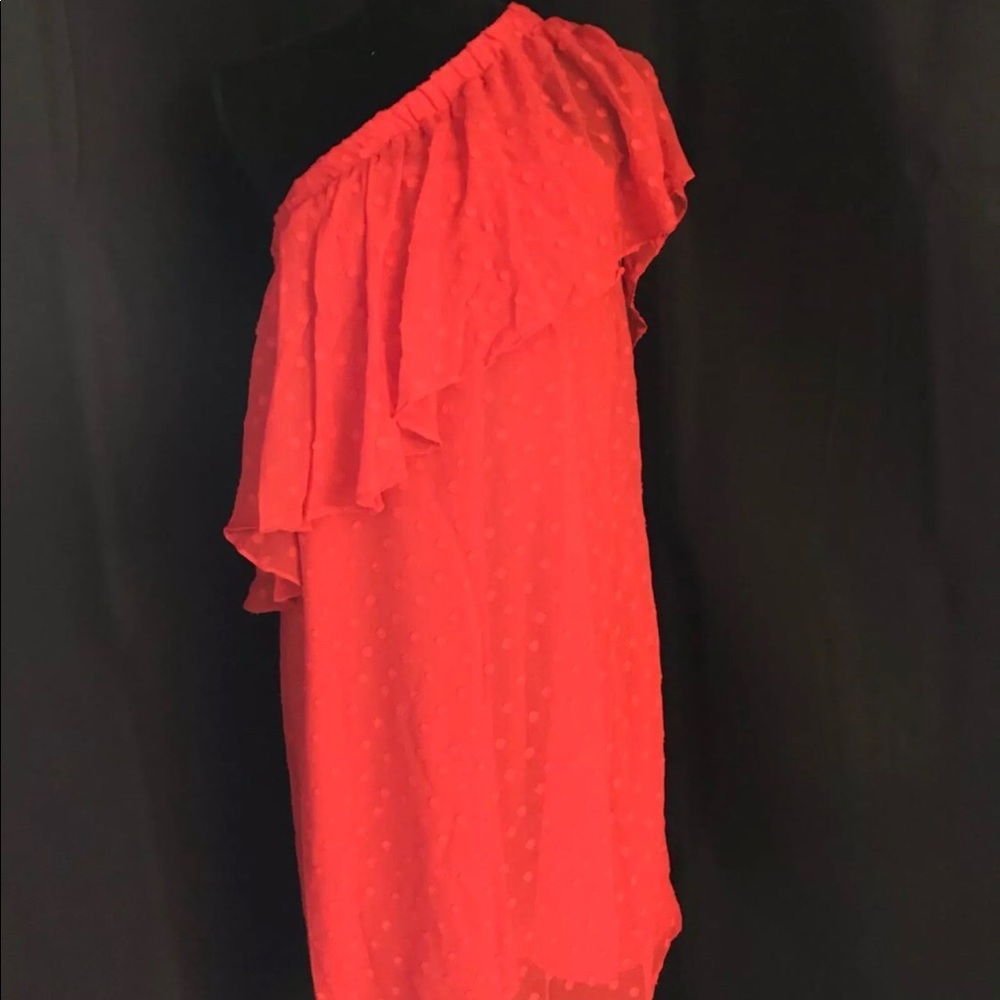 Vince Camuto jacquard one Shoulder Dress